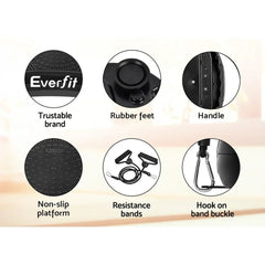 Trustymall Everfit vibration platform body shaper with round black plate for home gym fitness workouts.