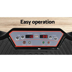 Trustymall Everfit vibration platform with round black plate for home gym fitness and body shaping exercises.