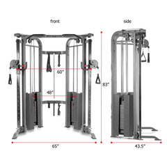 XM-7626.1 Functional Trainer Cable Machine with Dual 200 lb Weight Stacks by XMARK