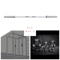 Muscle D Fitness TGrip Commercial Power Rack set with 3x3 steel frame, multi-grip pull-up bars, plate storage, and J-hooks.