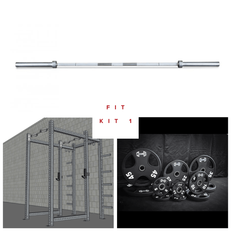 Muscle D Fitness TGrip Commercial Power Rack set with 3x3 steel frame, multi-grip pull-up bars, plate storage, and J-hooks.