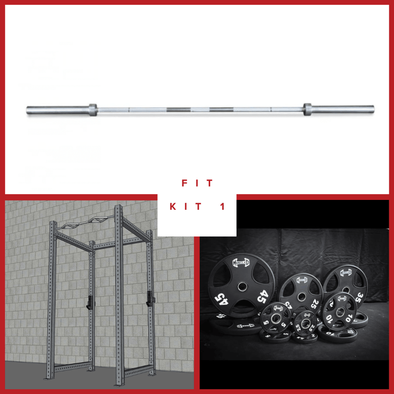 Muscle D Fitness TGrip Commercial 4 Post Rack with 3x3 steel frame, multi-grip pull-up bar, and sandwich style J-hooks.