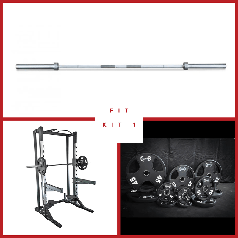 Deluxe Half Rack Complete Weight Set by Muscle D Fitness