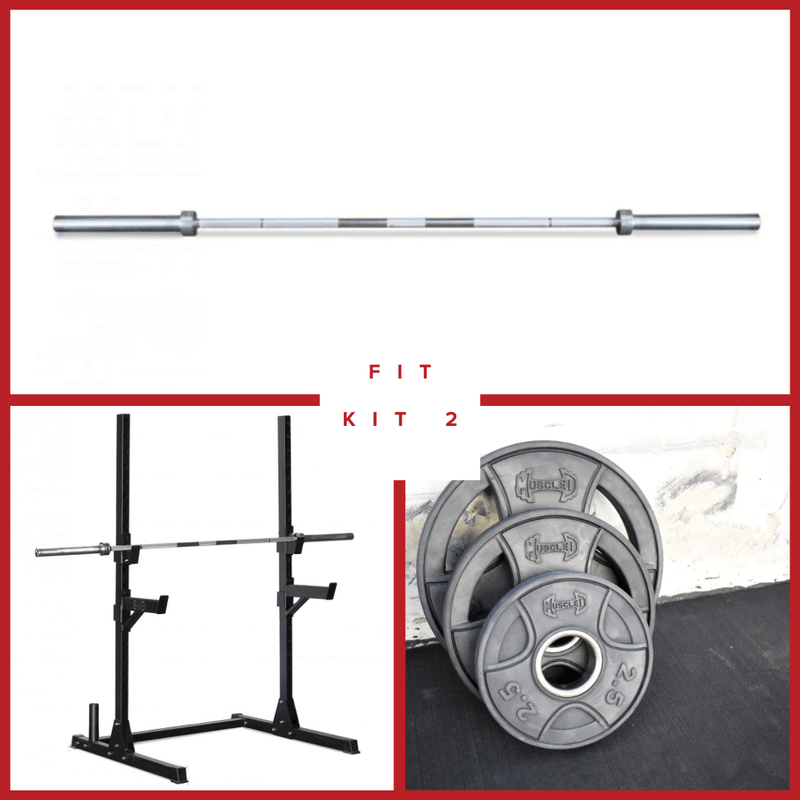 Compact Squat Stand Fitness Package by Muscle D Fitness