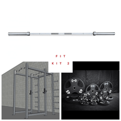 Muscle D Fitness TGrip Commercial Full Power Rack Set with 3x3 steel frame, multi-grip pull-up bars, plate storage, and J-hooks.