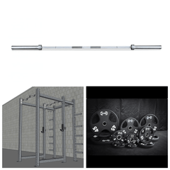 Muscle D Fitness TGrip Commercial Power Rack set with steel frame, multi-grip pull-up bars, J-hooks, and plate storage.