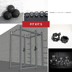 Muscle D Fitness TGrip Commercial Power Rack set with 3x3 steel frame, multi-grip pull-up bars, plate storage, and J-hooks
