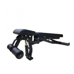 Flat Incline Decline Bench - Muscle D Fitness - 11 Gauge Steel - Commercial Upholstery - Decline Abdominal Trainer
