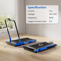 SP38206US-NY 3-in-1 3HP Folding Treadmill by:DirectDeals