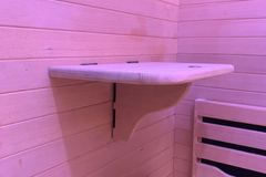 Zoppinh Blisspod Helsinki indoor sauna for two, featuring a modern design with wooden interior and digital control panel.