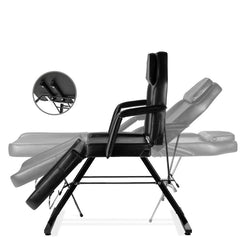 Black Adjustable Massage Bed Salon Chair w/ Hydraulic Stool by HomePacific