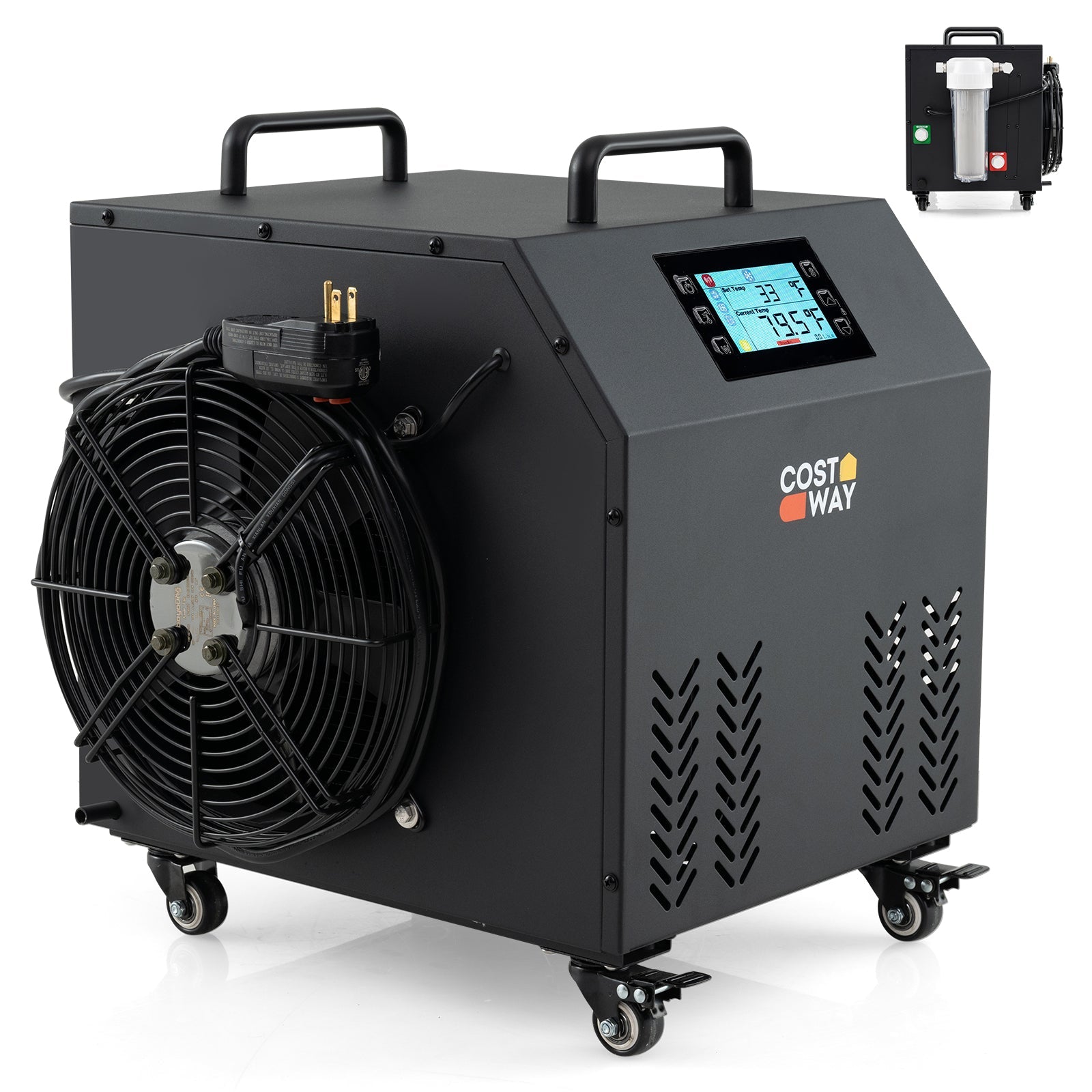 4/5 HP Ice Bath Water Chiller for Cold Plunge Tubs with Compressor-Black by Gamba Beauty