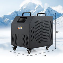 4/5 HP Ice Bath Water Chiller for Cold Plunge Tubs with Compressor-Black by Gamba Beauty