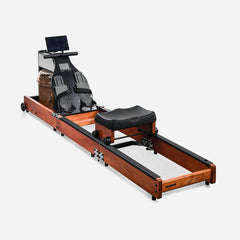 WalkingPad WR1 foldable water rowing machine with adjustable resistance and compact design, shown with water resistance tank and rowing handle.