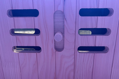 Zoppinh Finnmark FD-3 full spectrum infrared sauna for four people, shown with a modern interior and seating for home wellness.
