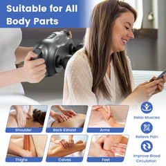 Massage Gun Deep Tissue with 3 Switchable Massage Heads by  Gamba Beauty