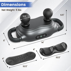 Massage Gun Deep Tissue with 3 Switchable Massage Heads by  Gamba Beauty