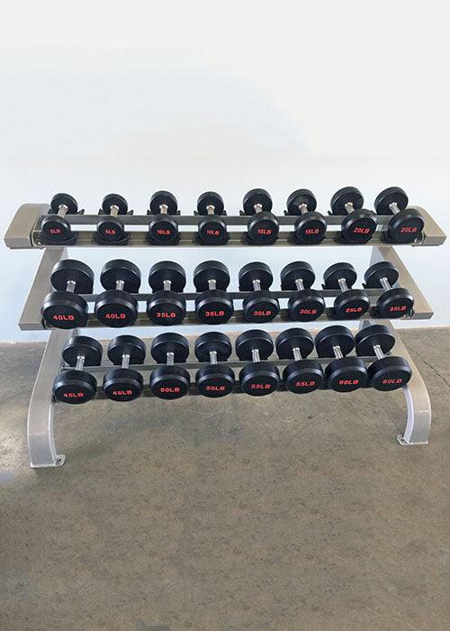 Three Tier 12 Pairs Dumbbell Rack by Muscle D Fitness