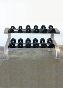 Two Tier 6 Pairs Dumbbell Rack by Muscle D Fitness