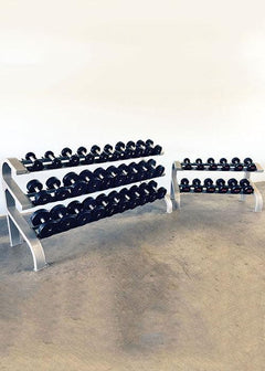 Two Tier 6 Pairs Dumbbell Rack by Muscle D Fitness