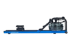 First Degree Fitness Monarch Club V Fluid Rower, a sleek rowing machine with digital display and water resistance system.