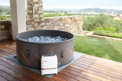 Zoppinh MSPA Mono Verto Series rigid hot tub and spa sauna with sleek design and durable construction, shown in the image.