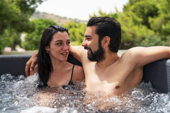 Zoppinh MSPA MONO Verto Series rigid hot tub and spa sauna with sleek design and comfortable seating.