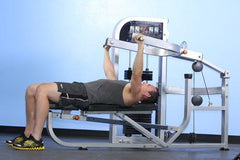 Muscle D Fitness DF-MPC Dual Function Multi Press Combo exercise machine with multiple workout stations for strength training.