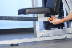 Muscle D Fitness DF-MPC Dual Function Multi Press Combo exercise machine with multiple weight stations and adjustable components.