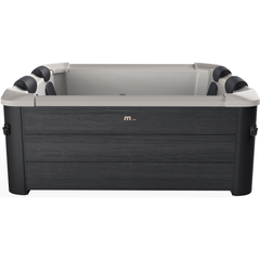 Zoppinh MSPA OSLO series hot tub with rigid design, featuring comfortable seating and modern spa features in a sleek white exterior.