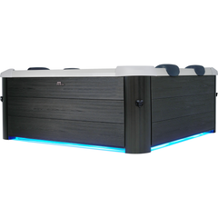 Zoppinh MSPA OSLO Rame Series hot tub with cushioned seating and jets, designed for relaxing spa experiences.