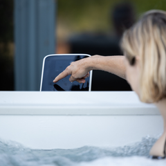 Zoppinh MSPA OSLO Rame Series hot tub with sleek design, featuring seating and jets for relaxing spa experience.
