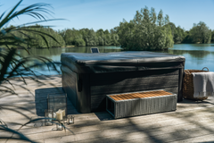 Zoppinh MSPA OSLO rame Series hot tub with sleek design, featuring seating and jets for relaxing spa experience.