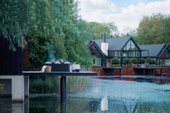 Zoppinh MSPA OSLO Rame Series hot tub with seating and jets, showcasing a sleek, modern design for relaxing spa experiences.
