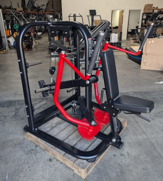 Black and red Sweet Chest Fly fitness equipment by Muscle D Fitness, showing the compact design and handles for chest exercises.