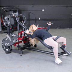Muscle D Fitness Power Leverage V2 Incline Pec Fly plate-loaded iso-lateral chest machine for targeted pec development