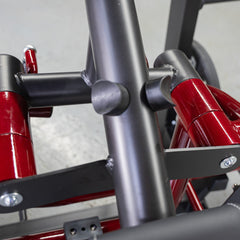 Muscle D Fitness Power Leverage V2 Incline Pec Fly plate-loaded chest machine with adjustable seat and padded arm handles.
