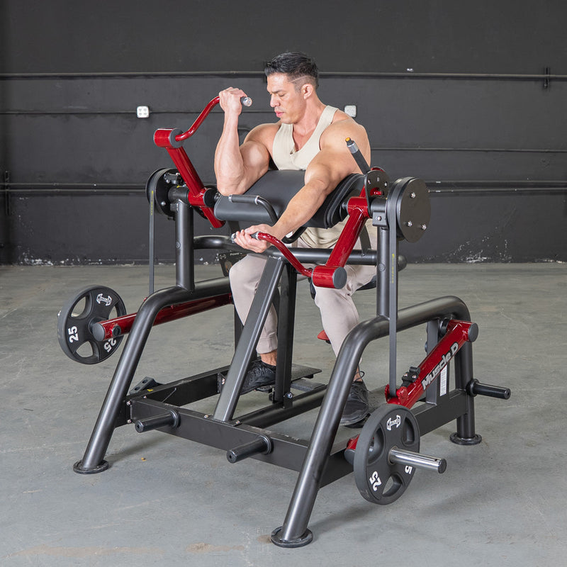 Power Leverage V2 Iso Lateral Biceps Curl / Preacher Curl by Muscle D Fitness