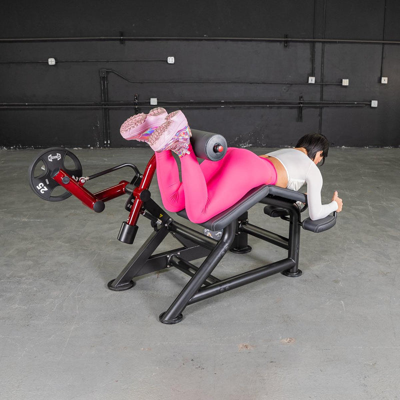Power Leverage V2  Prone Leg Curl by Muscle D Fitness