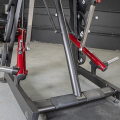Muscle D Fitness Power Leverage V2 Viking Press Calf machine with seat and weight plates for lower body workout