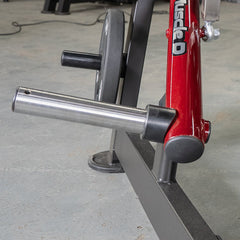 Muscle D Fitness Power Leverage V2 Viking Press Calf machine with plate-loaded design and sturdy construction for calf exercises.
