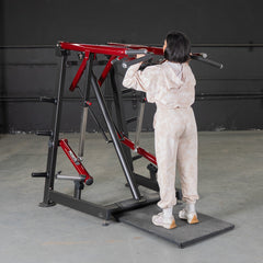 Muscle D Fitness Power Leverage V2 Viking Press Calf machine with adjustable weight plates and sturdy construction.
