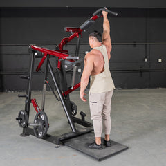 Muscle D Fitness Power Leverage V2 Viking Press Calf machine with plate-loaded design and sturdy frame for calf exercises.