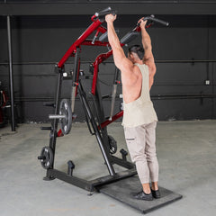 Muscle D Fitness Power Leverage V2 Viking Press and Calf machine, plate-loaded strength training equipment for leg workouts.