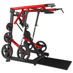 Muscle D Fitness Power Leverage V2 Viking Press Calf Plate-Loaded machine with padded seat and adjustable support for calf raises