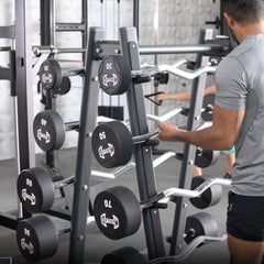 Pro Urethane Barbell Set(Straight or Curl) - 20 to 110 lbs (Barbell Set Only) - Muscle D Fitness - Premium Quality Urethane Barbell Set