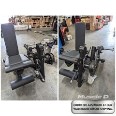 Pro Strength Leg Extension / Prone Leg Curl Combo - Muscle D Fitness - Plate Loaded Quad & Hamstring Machine