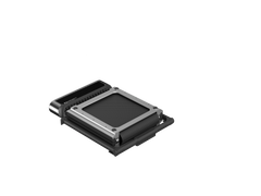 Foldable R3 Hybrid+ Kingsmith treadmill with digital display and safety handrails, set on a clean indoor floor.