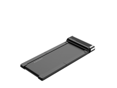 Foldable Kingsmith R3 Walkingpad under desk treadmill shown on smooth surface with control panel and compact design.