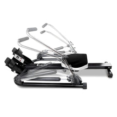 Trustymall rowing exercise machine with hydraulic resistance, featuring a sleek design for full-body fitness workouts.